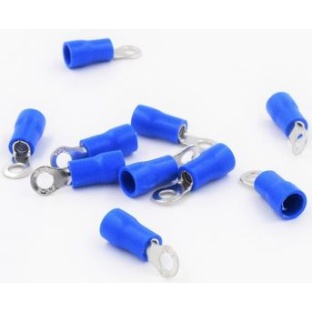 10pack Blue Ring Insulated Lugs Crimp Terminal RV2-4