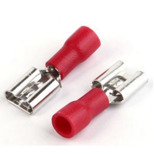 10pack Red female spade Insulated Lugs Crimp Terminal FDD2-250 6.3mm