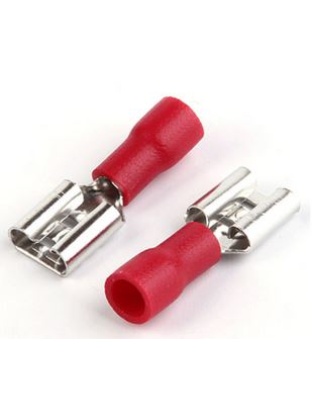10pack Red female spade Insulated Lugs Crimp Terminal FDD2-250 6.3mm