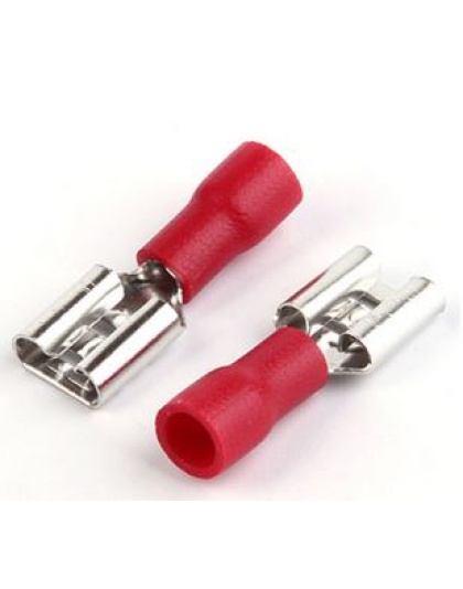 10pack Red female spade Insulated Lugs Crimp Terminal FDD2-250 6.3mm