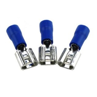 10pack blue female spade Insulated Lugs Crimp Terminal FDD2-250 6.3mm