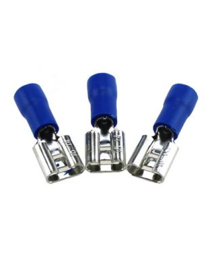 10pack blue female spade Insulated Lugs Crimp Terminal FDD2-250 6.3mm