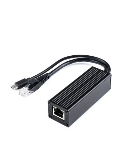 Industrial Gigabit PoE Splitter Metal Case protection 5V 5A Type-C Out