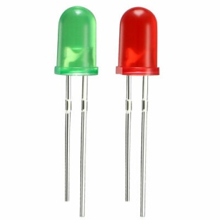 10Pcs 3mm Led Flashing mixed red/green Diffused