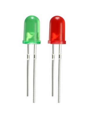 10Pcs 3mm Led Flashing mixed red/green Diffused