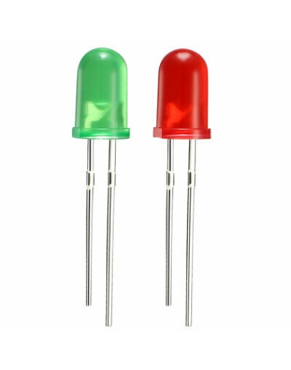 10Pcs 3mm Led Flashing mixed red/green Diffused
