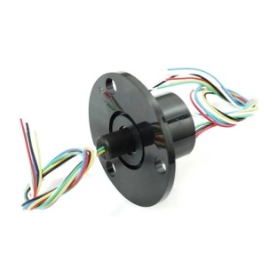 Slip Ring with Flange - 22mm Diameter-6 Wires-Max 240V 2A