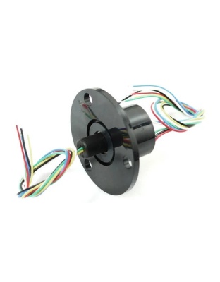 Slip Ring with Flange - 22mm Diameter-6 Wires-Max 240V 2A