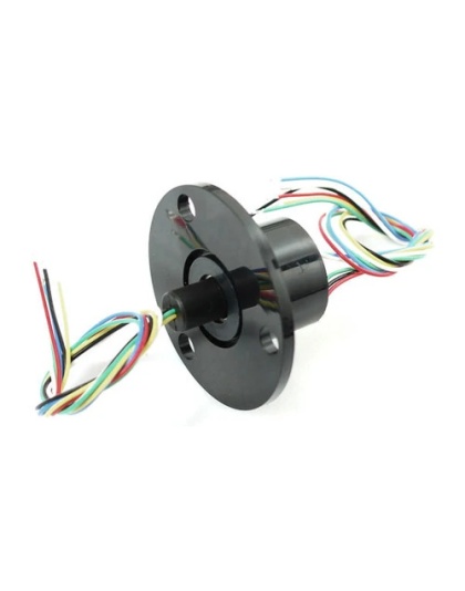 Slip Ring with Flange - 22mm Diameter-6 Wires-Max 240V 2A