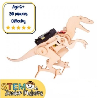 DIY Wooden Robotic Dinosaur