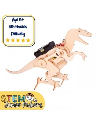 DIY Wooden Robotic Dinosaur