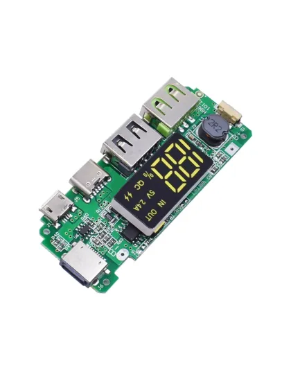 Dual USB 5V 2.4A Type-C LED USB Mobile Power Bank 18650 Charging Module