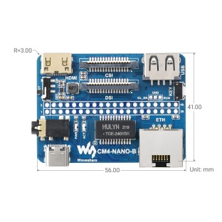 Nano Base Board (B) for Raspberry Pi Compute Module 4