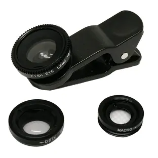 3 in 1 Clip-On Camera Lens Set
