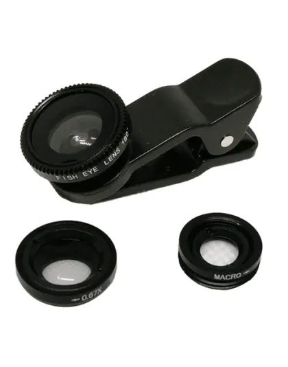 3 in 1 Clip-On Camera Lens Set