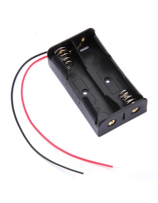 DIY DC 7.4V 2 Slot 18650 Battery Holder Battery Box With 2 Leads ROHS Certification 