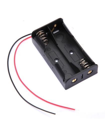 DIY DC 7.4V 2 Slot 18650 Battery Holder Battery Box With 2 Leads ROHS Certification 