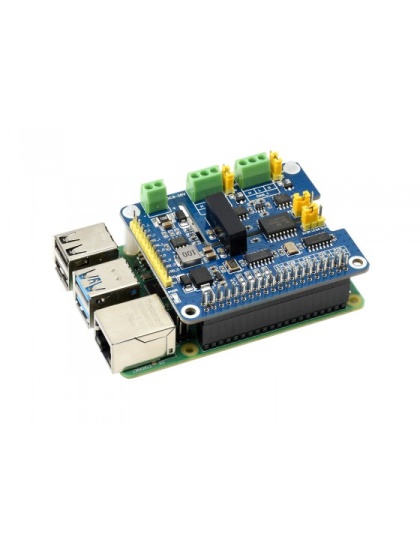 2-Channel Isolated CAN FD Expansion HAT for Raspberry Pi, Multi Protections