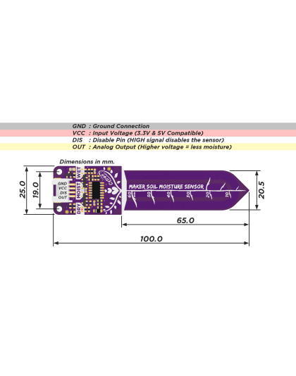 Grove Maker Soil Moisture Sensor (Capacitive)