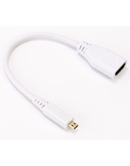 23.5cm micro HDMI to standard HDMI adapter White