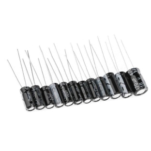 120Pcs/lot 12Value 16V/50V 0.22uF-470uF Electrolytic Capacitor Kit