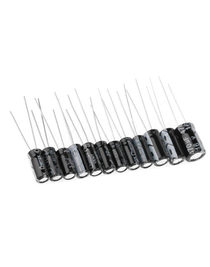 120Pcs/lot 12Value 16V/50V 0.22uF-470uF Electrolytic Capacitor Kit