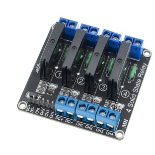 Low Level 5V 4 Channel Solid State Relay Module SSR G3MB-202P 240V 2A Output with Resistive Fuse