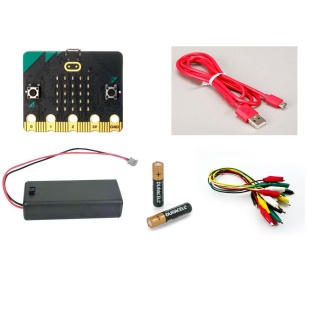 micro:bit V2 Essentials Kit with Jumpers and Duracell batteries