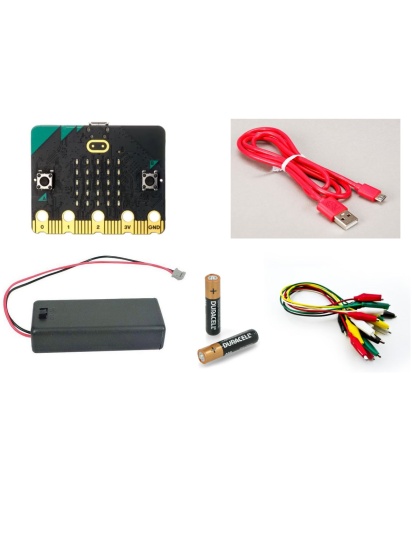micro:bit V2 Essentials Kit with Jumpers and Duracell batteries