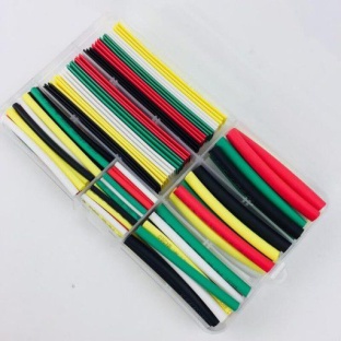 7 Sizes Colorful Shrinking Tube Kit - 140 pieces