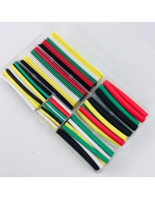 7 Sizes Colorful Shrinking Tube Kit - 140 pieces