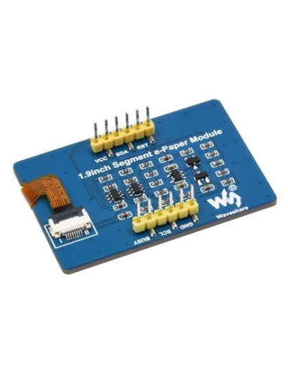 1.9inch Segment E-Paper Module, 91 Segments, I2C Bus, Ideal for Temperature and humidity meter, Humidifier, Digital Meter