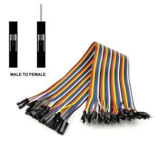Jumper Cables Male to Female ribbon of 40 x 300mm