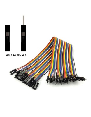 Jumper Cables Male to Female ribbon of 40 x 300mm