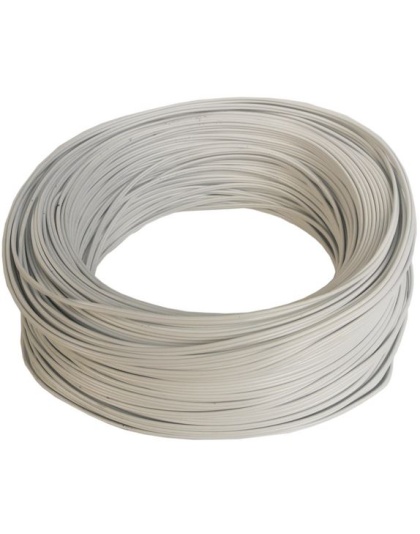 Speaker wire 0.5mm white per meter