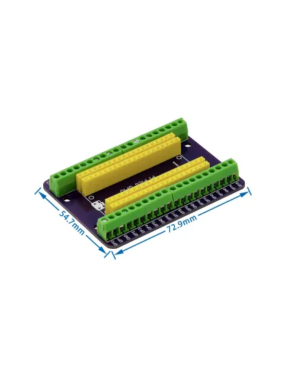 Raspberry Pi Pico GPIO Expansion Board female headers and screw terminals