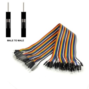 Jumper Cables Male to Male ribbon of 40 x 300mm