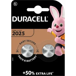 Duracell Lithium CR2025 Batteries 2's