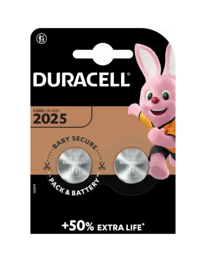 Duracell Lithium CR2025 Batteries 2's
