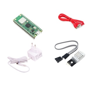 Raspberry Pi Pico W (pre-soldered headers) Maker kit 5 with DHT22 for web server or Home Assistant
