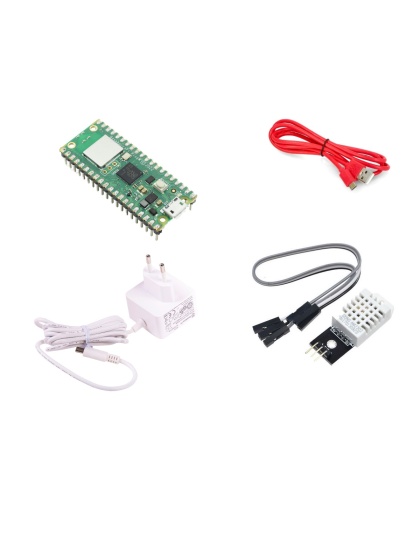 Raspberry Pi Pico W (pre-soldered headers) Maker kit 5 with DHT22 for web server or Home Assistant