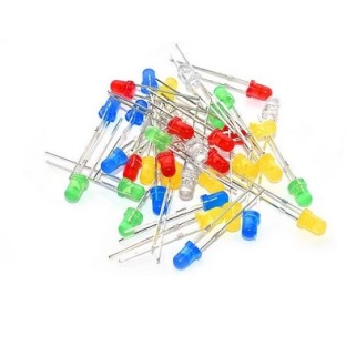 Bulk Mixed 5mm diffused LED (100 pcs)
