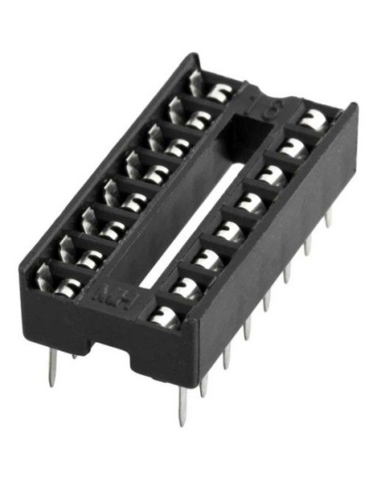 16 Pins 2.54mm DIP Straight Plug Double Row IC Socket