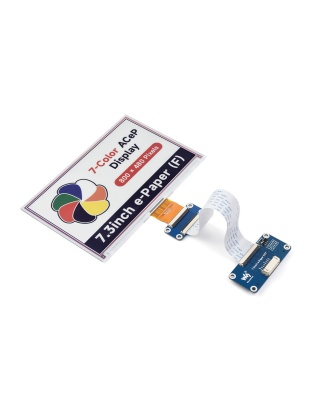 7.3inch ACeP 7-Color E-Paper E-Ink Display Module, 800×480 Pixels, SPI Communication