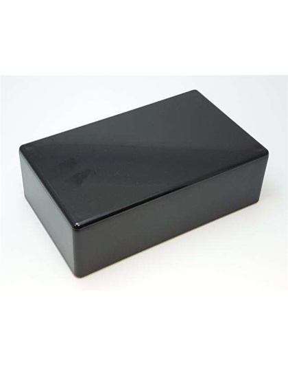 Electronics enclosure 25 ABS with Screw Lid Black 130mm x 70mm x 44mm