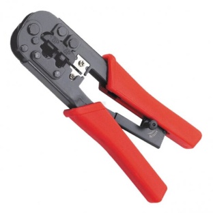 RJ45 RJ12 Network Cable Crimping Tool Red