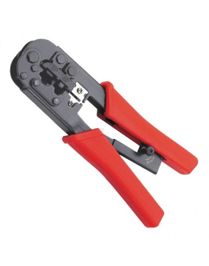 RJ45 RJ12 Network Cable Crimping Tool Red