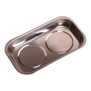 140 X 240mm Rectangular Stainless Steel Magnetic Tray