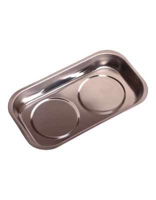 140 X 240mm Rectangular Stainless Steel Magnetic Tray