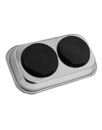140 X 240mm Rectangular Stainless Steel Magnetic Tray